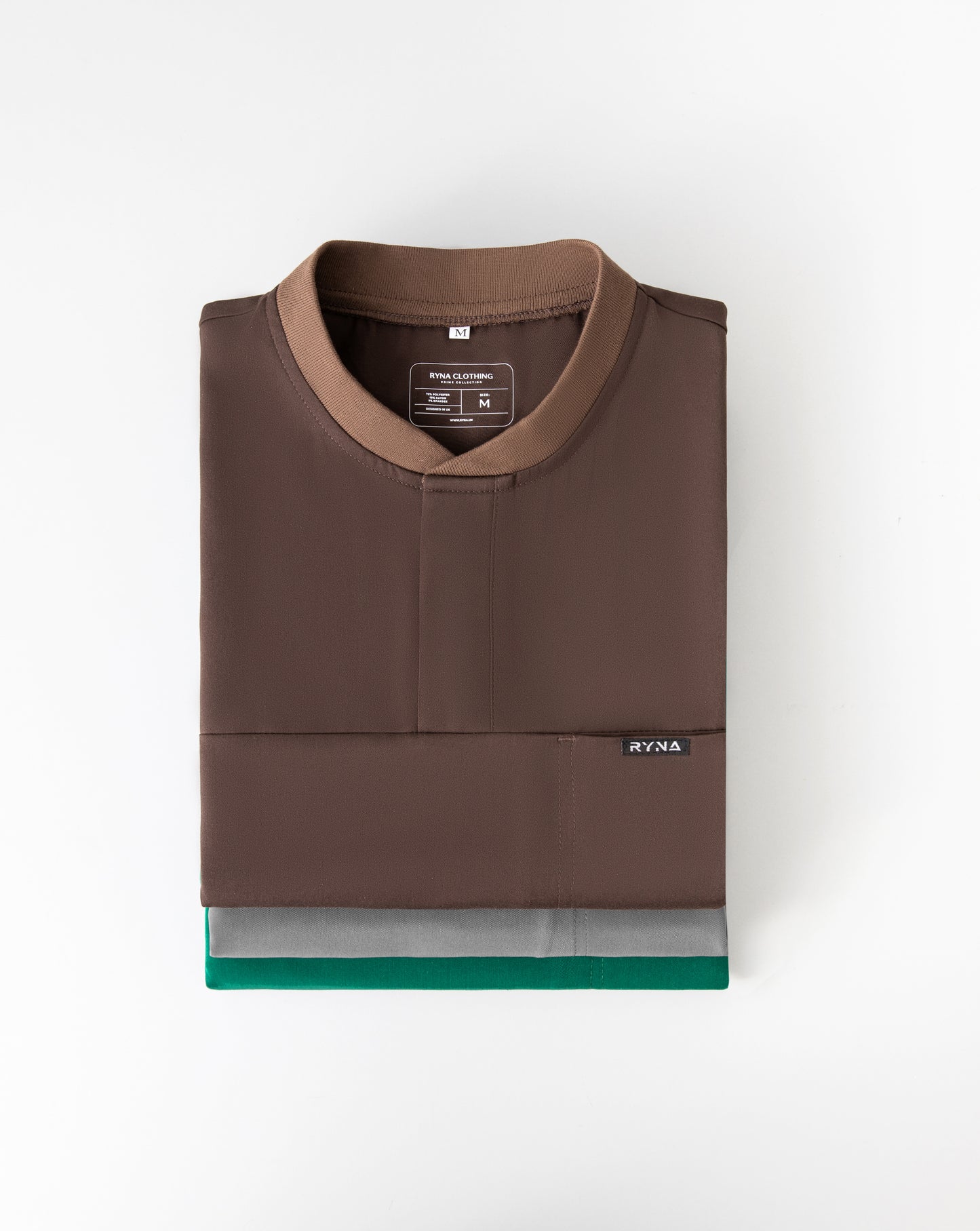 Coffee Brown Women's Scrub Top