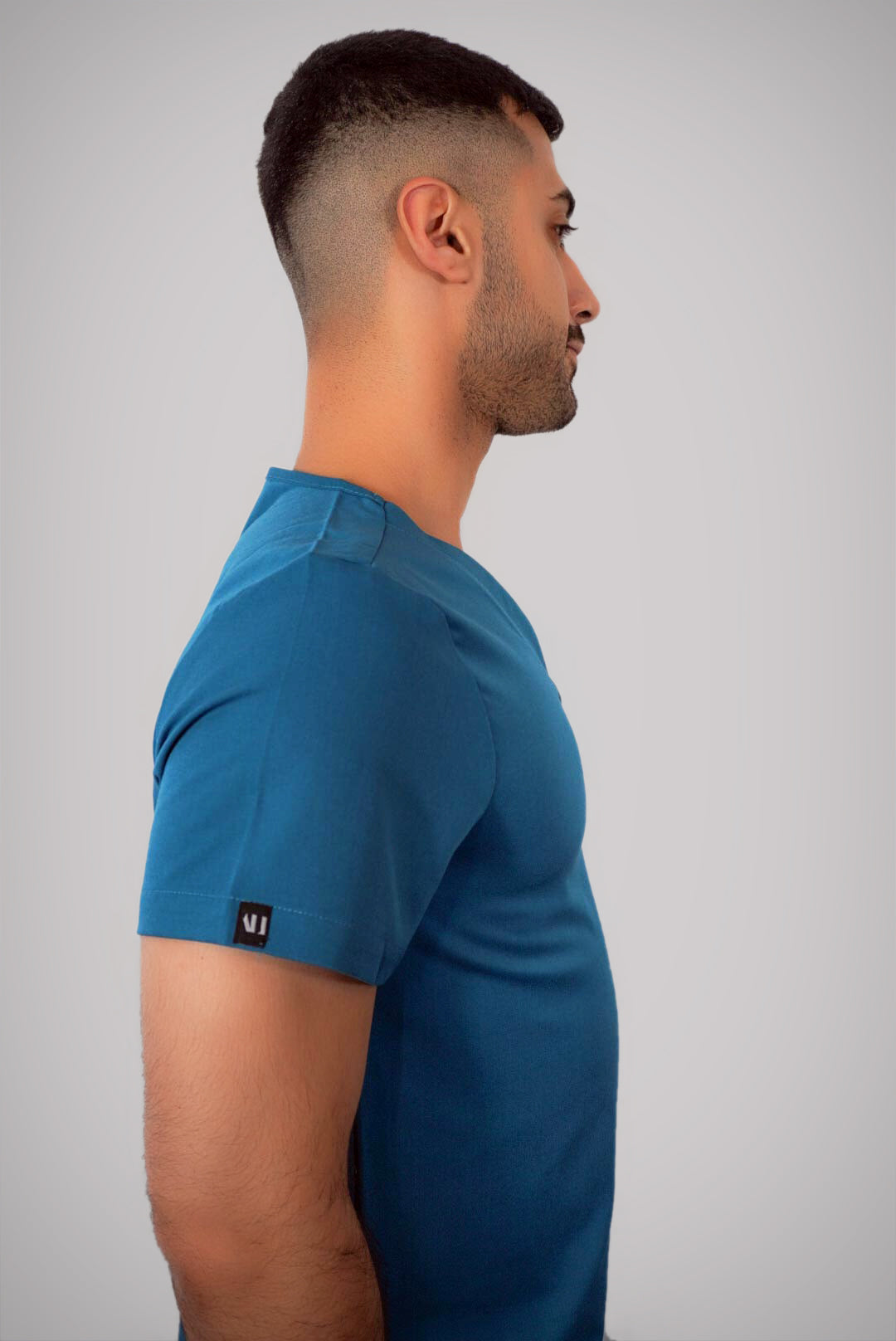 EasternRun Teal Men's Scrub Top