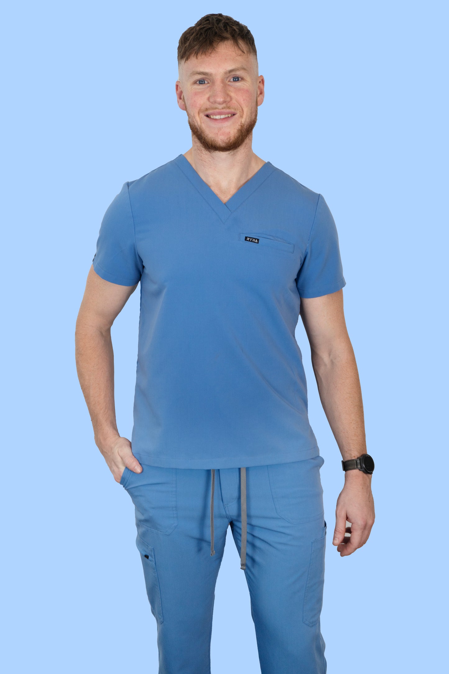 EclecticSurge Blue Men's Scrub Pants
