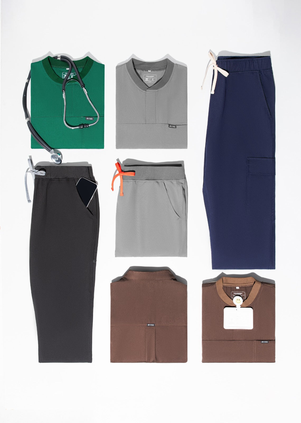 Coffee Brown Women's Scrub Pants