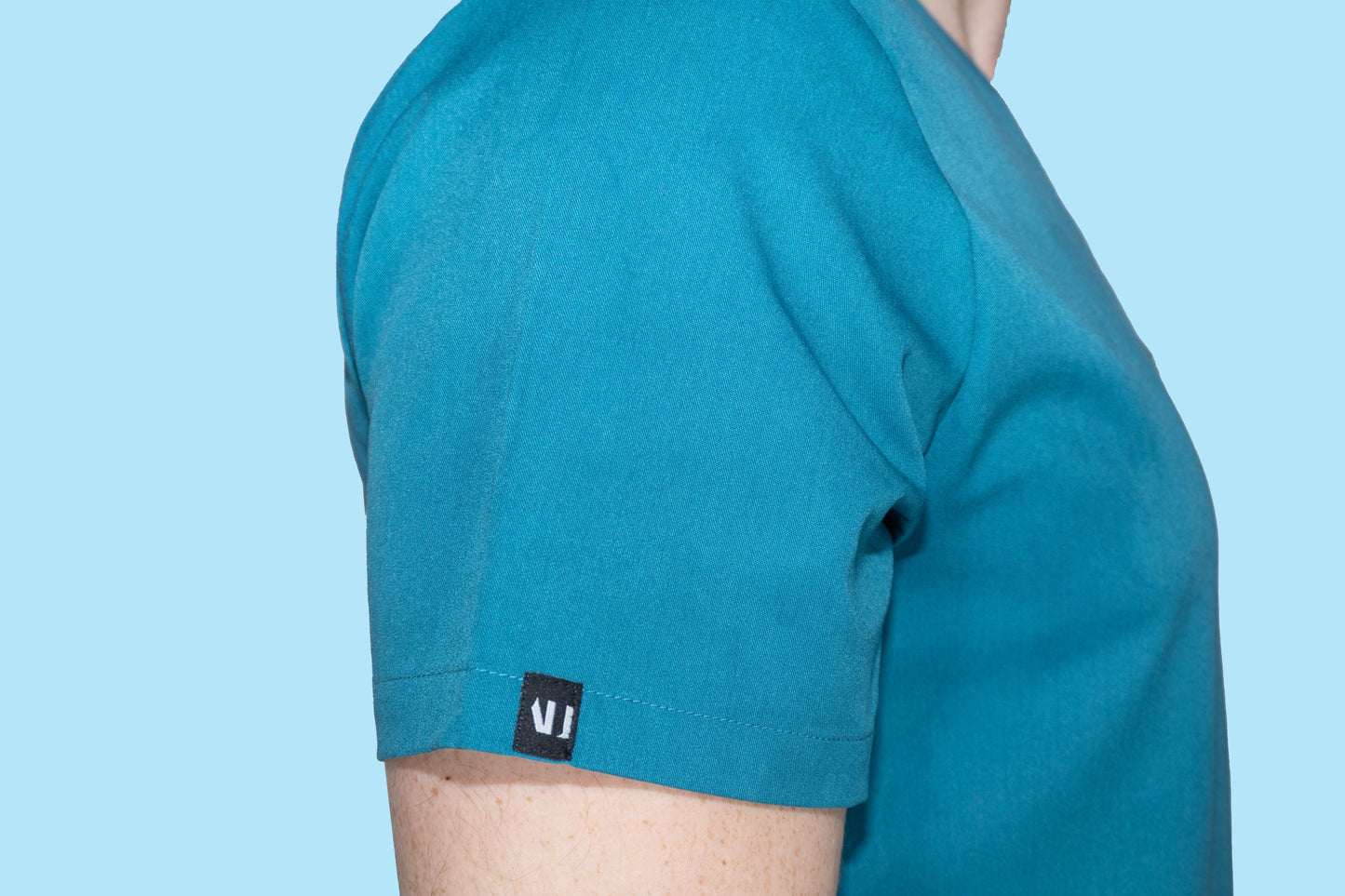 EasternRun Teal Men's Scrub Top
