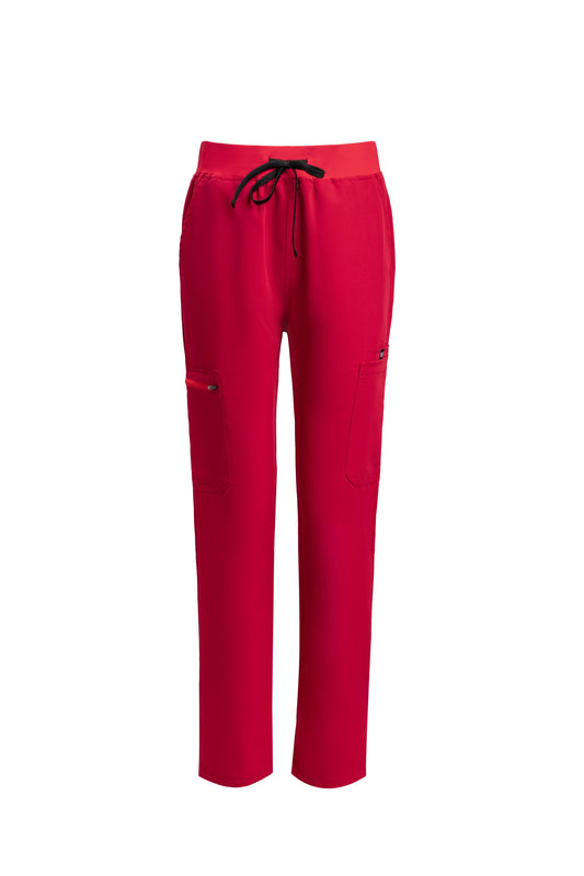 VeinForge Red Women's Petite Scrub Pants
